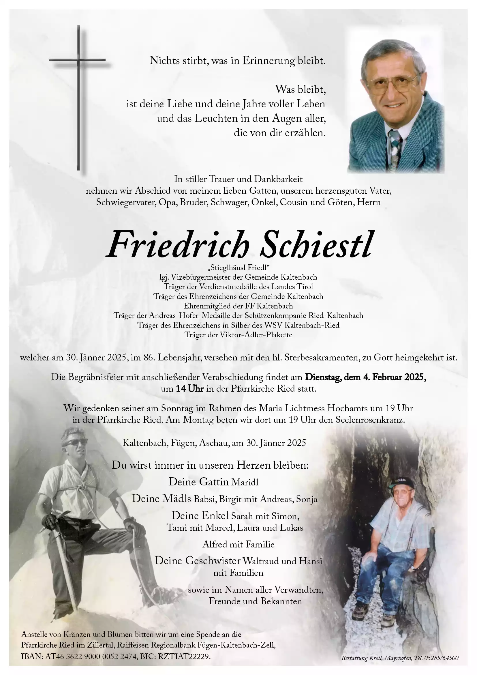 Parte von Friedrich Schiestl